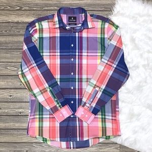 Stafford | Men’s Easter Plaid Button Down Shirt